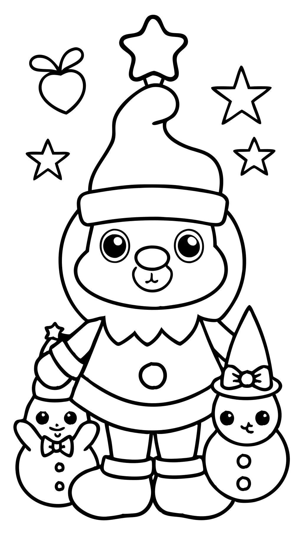 christmas preschool coloring pages